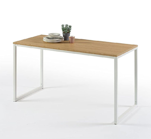lot 123 image: Zinus Jennifer Modern Studio Collection Soho Rectangular Table, White