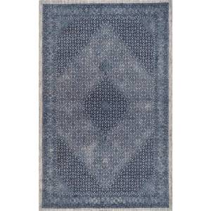 lot 137 image: nuLOOM Reese Vintage Wool Rug, 6 x 9, Dark Blue