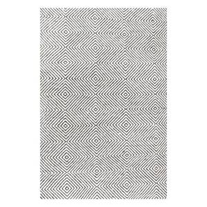 lot 139 image: nuLOOM Agoja Hand Tufted Wool Rug, 7 6 x 9 6, Ivory