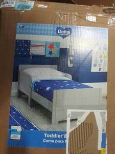 lot 143 image: Delta Children MySize Toddler Bed, Grey