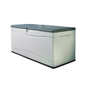 lot 159 image: Lifetime 60012 Extra Large Deck Box, 130 Gallon, Desert SandBrown