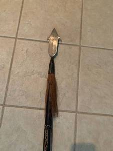 lot 26 image: Vintage Tribal Carved Spear