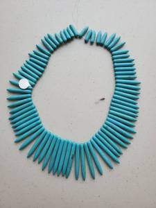 lot 6140 image: Aqua Blue Stone Necklace