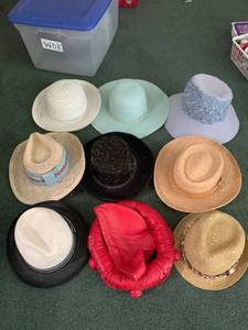 lot 7494 image: Lot of 9 Women��s Hats