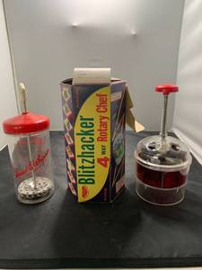 lot 7499 image: Vintage Blitzhacker Food Chopper and Speed E Whipper