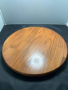 lot 7502 image: Wooden Lazy Susan
