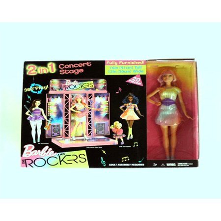 barbie and the rockers stage playset