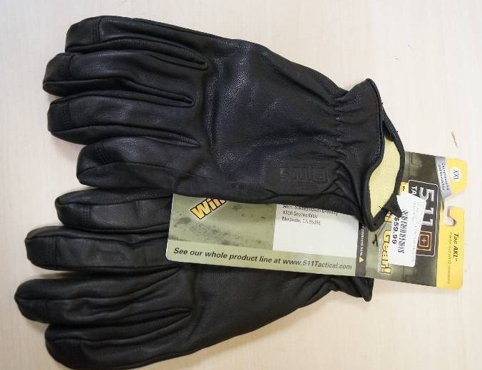 lot 1132 image: 5.11 Kevlar & Leather Tactical Gloves Brand New