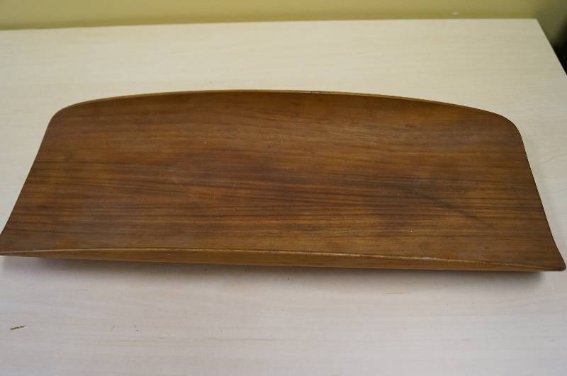 lot 1155 image: Teak Wood Tray Madison Gourmet