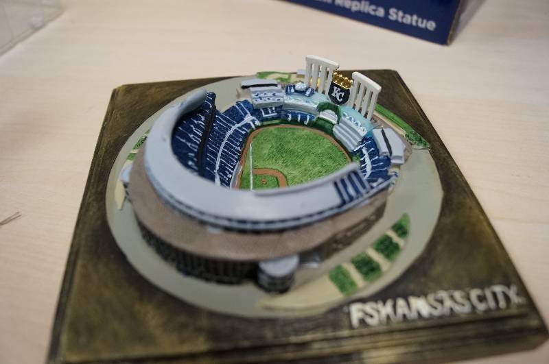 lot 1163 image: Mini Replica Royals Stadium-NEW IN BOX