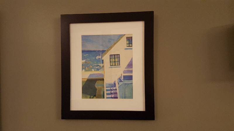 lot 1021 image: (2) framed art picturesBoth...