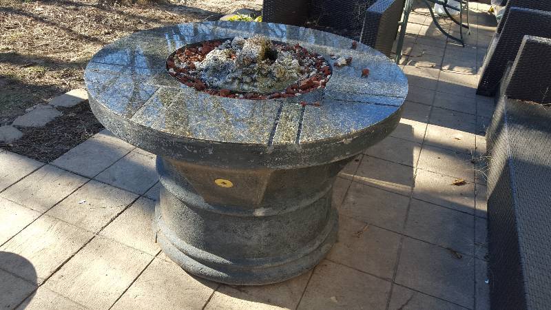lot 1056 image: Propane fire pit.  Propane take wil...