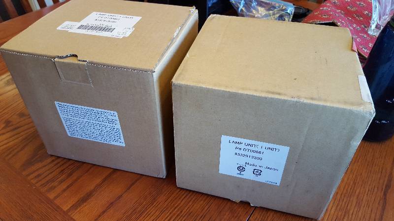 lot 1067 image: Lot (2) replacement lamps for home ...