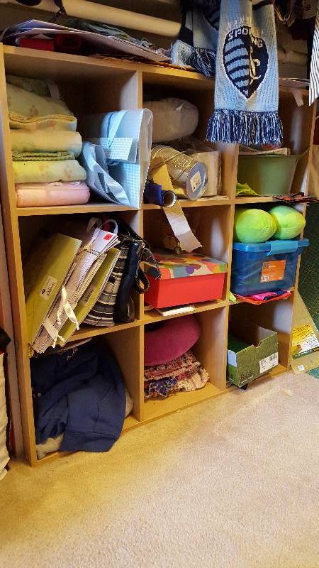 lot 1088 image: Wooden organizer36x36x12 in...