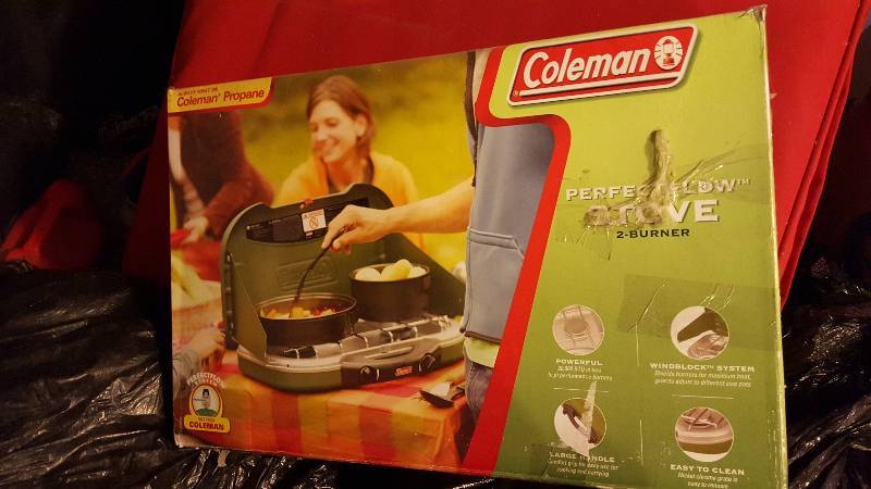lot 1102 image: Coleman Perfect Flow camp stove gri...