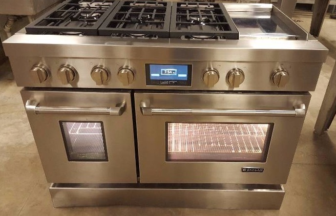 jenn air six burner gas range