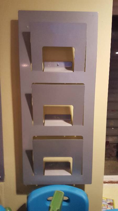 lot 1118 image: Lot (2) wall mount magazine holders...