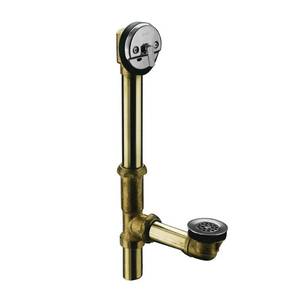 lot 453 image: KOHLER 1-12-in Polished Chrome Triplever with Brass Pipe
