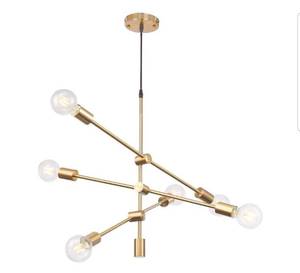 lot 459 image: Gold Sputnik Pendant Light