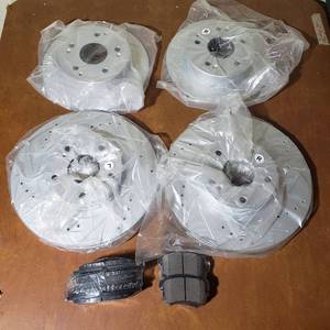 lot 491 image: 2002, 2003, 2004, 2005, 2006 Front Break Rotors and Ceramic Pads Break Kit for Acura RSX Type S