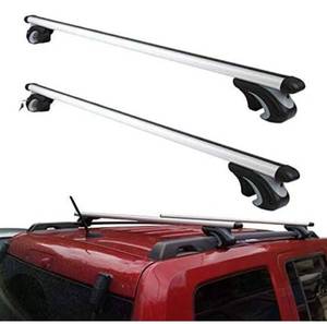 lot 496 image: Otherya Aero Aluminum 54 Roof Rack Crossbars, Existing Raised Side Rail with Gap - Mounted Roof Cross Bars Fit Most Cars or SUVs