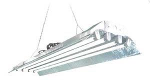 lot 498 image: Durolux T5 HO Grow Light - 4FT 4 Lamps - DL844 Fluorescent Hydroponic Indoor Fixture  Bloom Veg Daisy Chain with Bulbs