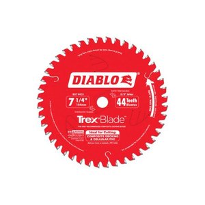 lot 1222 image: Diablo 7-14 in. Dia. x 58 in. Carbide Tip Circular Saw Blade 44 teeth 1 pc.