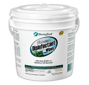 lot 1226 image: Benefect Botanical Disinfectant Wipes - Kills Over 99.99% Of Bacteria 250 wipes