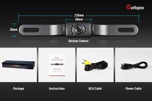 lot 1242 image: eRapta ERT01 Car Rear View Reversing Backup Camera