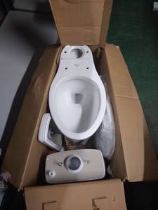 lot 75008 image: Members Mark 2piece High Efficiency Dual Flush Toilet
