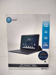 lot 75018 image: Onn 10.1 Andriod Tablet With Detachable Keyboard