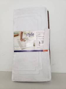 lot 75039 image: Better Homes & Garden Thick & Plush Charcoal Infused Memory Foam Bath Rug 21x34 Taupe Splash