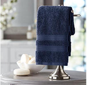 lot 75057 image: Members Mark Hand Towel - Navy (5 pack