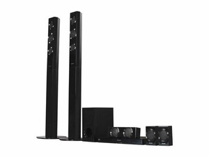lot 75069 image: Panasonic 5.1 Home Theater System with 3D Blu-ray Player, SC-BTT196
