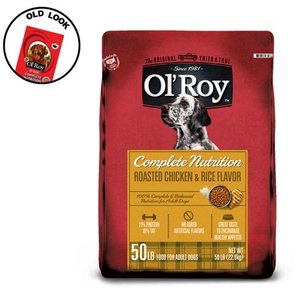 lot 75086 image: Ol Roy Complete Nutrition Roasted Chicken & Rice Flavor Dry Dog Food, 50 lb