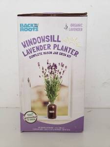 lot 75128 image: Windowsill Organic Lavender Planter Kit