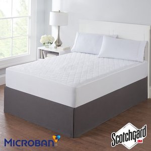 lot 75150 image: Mainstays Waterproof Mattress Pad, Queen