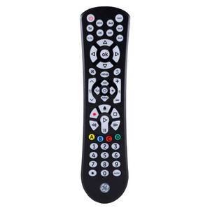 lot 75174 image: GE 8-Device Universal Remote Control, Backlit, Black, 41567