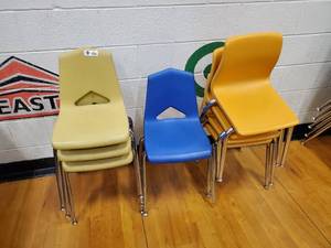 lot 156 image: Lot of Colorful Childrens Chairs