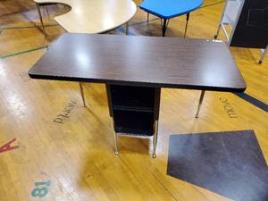lot 184 image: Two Student Desk with Double Book Compartment 24 in  x 48 in