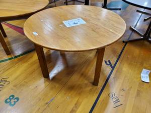 lot 231 image: Round Wooden Table 42 in Diameter