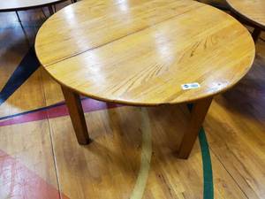 lot 232 image: Round Wooden Table 42 in Diameter