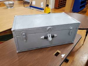lot 238 image: Gray Storage Chest