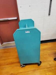 lot 274 image: Blue Rolling Book Cart
