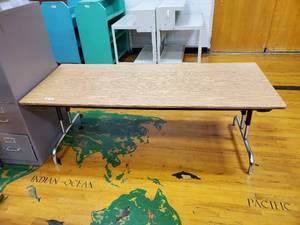 lot 283 image: Rectangular Activity Table 72 in x 30 in