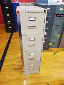 lot 285 image: 4 Drawer Filing Cabinet