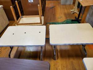 lot 306 image: 2 Small Activity Tables 35inx24in x21