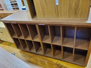 lot 310 image: Large Double Sided Book Organizer 74 in x 26 in x 41 in 