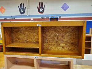 lot 315 image: Small Wooden Book Shelf  55in x 12in x23in