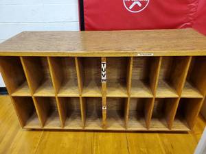 lot 329 image: Large Double sided Book Organizer  74in x 26in x 41in